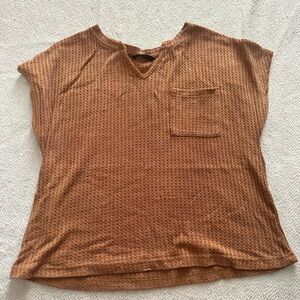 Orange short sleeve shirt